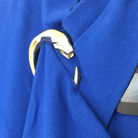 Roberto Cavalli Blue dress with brooch