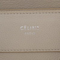 Céline Luggage Micro aus Leder in Beige