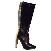 Pierre Hardy Boots Patent leather in Black