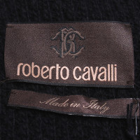 Roberto Cavalli Wollen jas in zwart