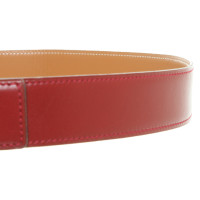 Hermès Riem Leer in Rood