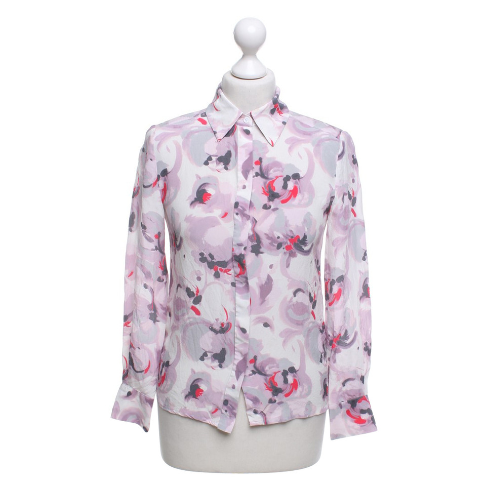 Reiss Silk blouse with pattern