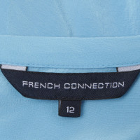 French Connection gonna di seta in azzurro