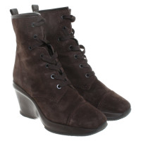 Hogan Bottines en Daim en Marron