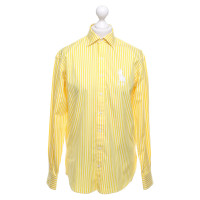 Ralph Lauren Gestreifte Bluse in Gelb/Weiß