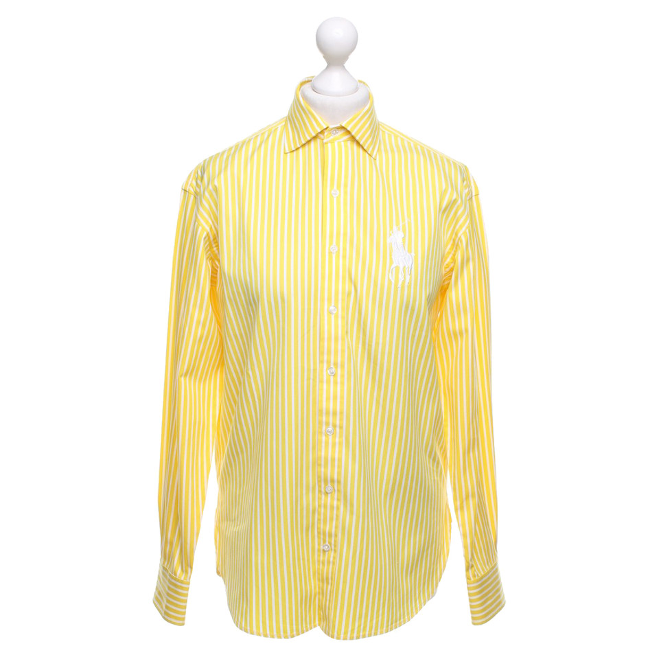 Ralph Lauren Striped blouse in yellow / white