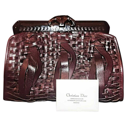 Christian Dior Samourai 1947 Bag Leer in Bruin