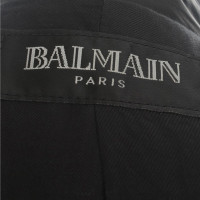 Balmain Leren jas in zwart