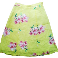 Kenzo Yellow skirt with floral pattern