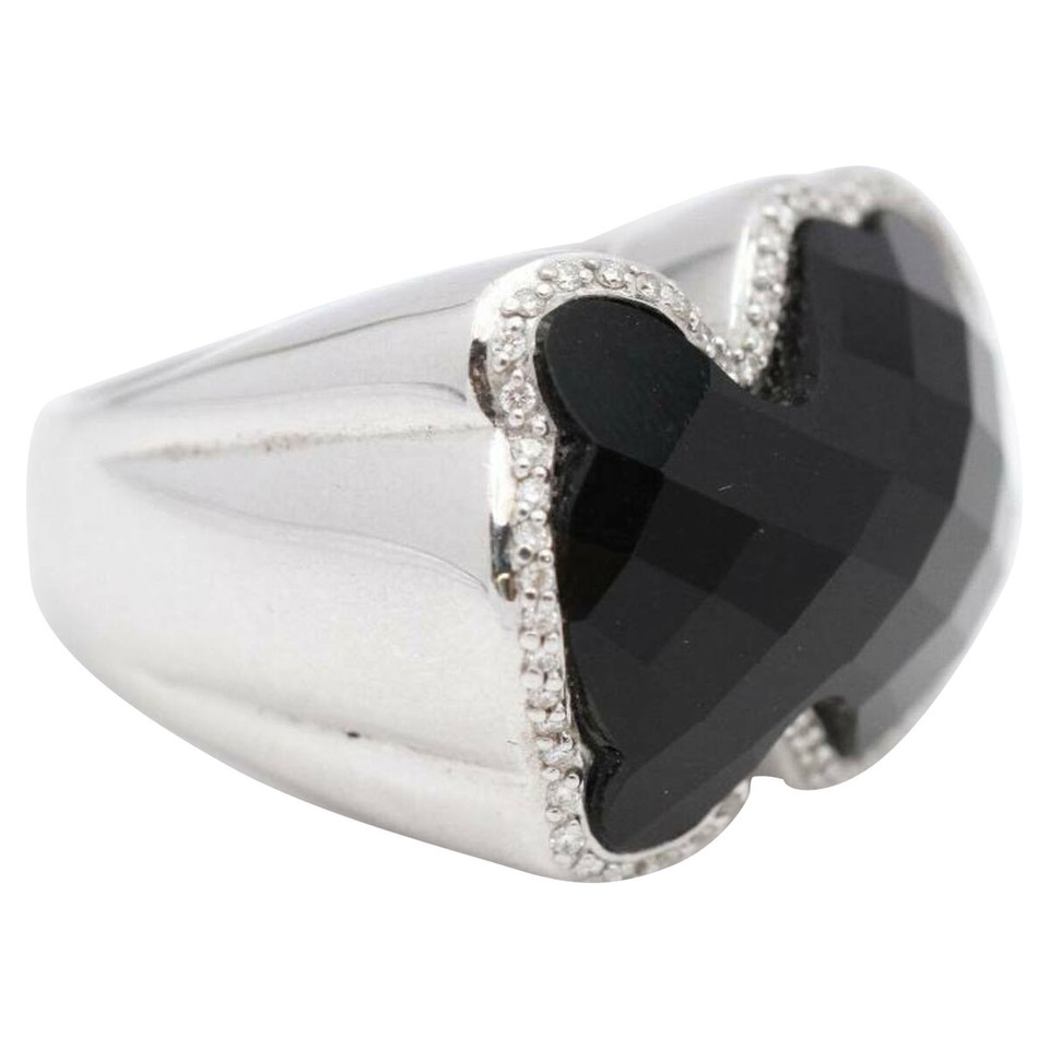 Tous Bague en Or blanc en Noir