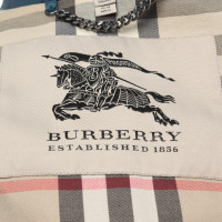 Burberry Veste/Manteau en Coton en Pétrole
