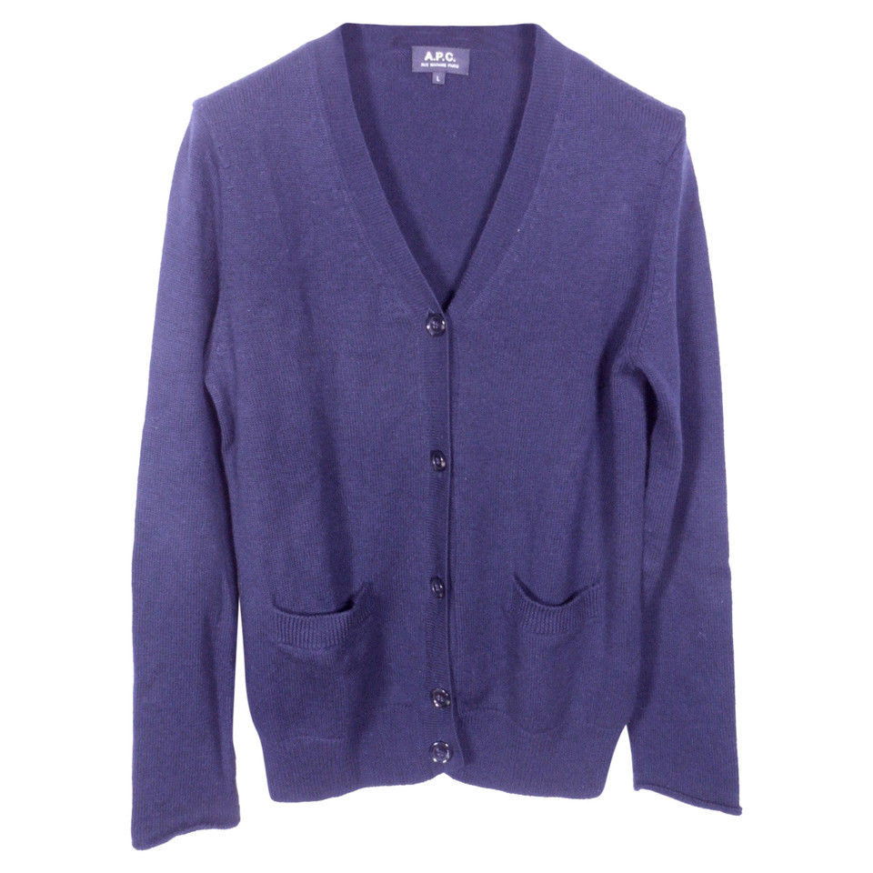 A.P.C. Jacke/Mantel aus Wolle in Blau