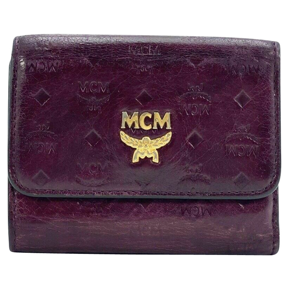 Mcm Bag/Purse Leather in Fuchsia