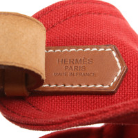 Hermès Handbag Canvas in Red