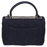 Chanel Bowling Bag Jeans fabric in Blue