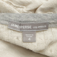 James Perse Gebreide jurk in crème wit