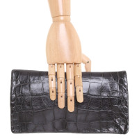 Abro Clutch Bag Leather in Black