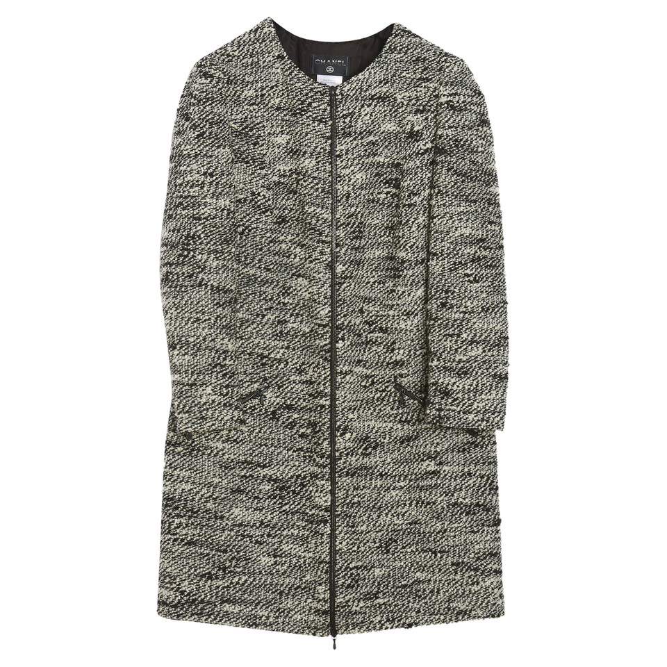 Chanel Jacket/Coat Wool in Grey