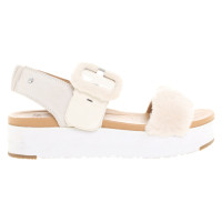 Ugg Australia Sandalen aus Leder in Creme