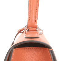 Moynat Petit Rejane Bag Leer in Oranje