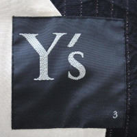 Y 3 Pinstriped overcoat