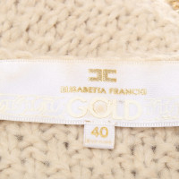 Elisabetta Franchi vestito lavorato a maglia in beige