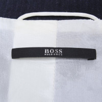 Hugo Boss Navy blue blazer with chalk stripes