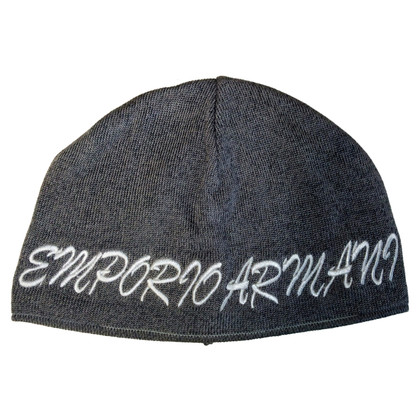 Emporio Armani Hut/Mütze aus Baumwolle in Grau