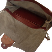 Swedish Hasbeens Leather and canvas bag