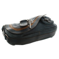 Christian Dior Saddle Bag Leather in Petrol
