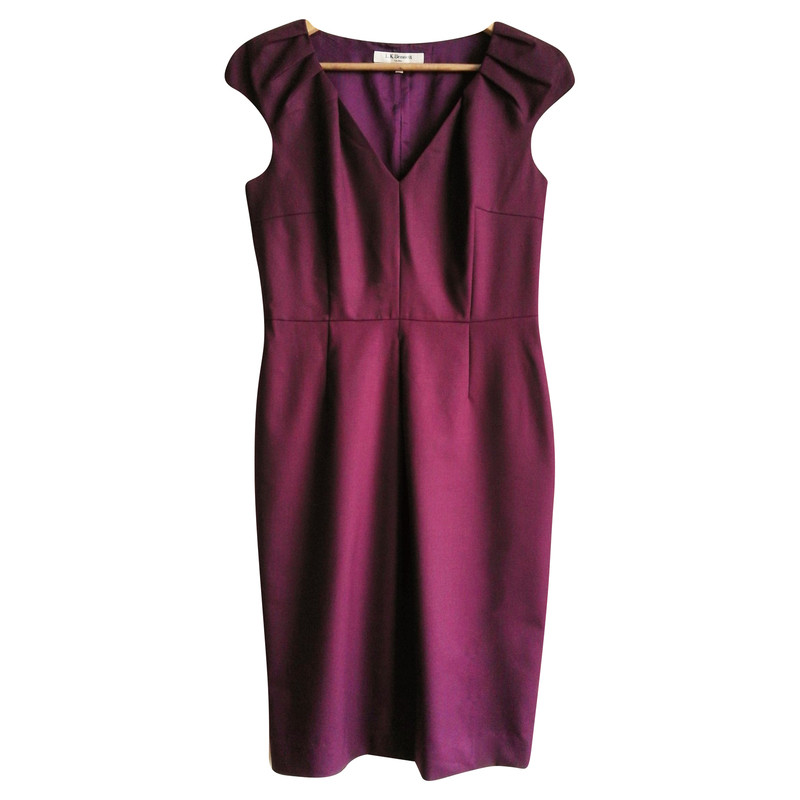 L.K. Bennett Dress in Bordeaux