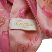 Cartier Sciarpa di seta in rosa