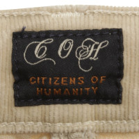 Citizens Of Humanity pantaloni di velluto beige