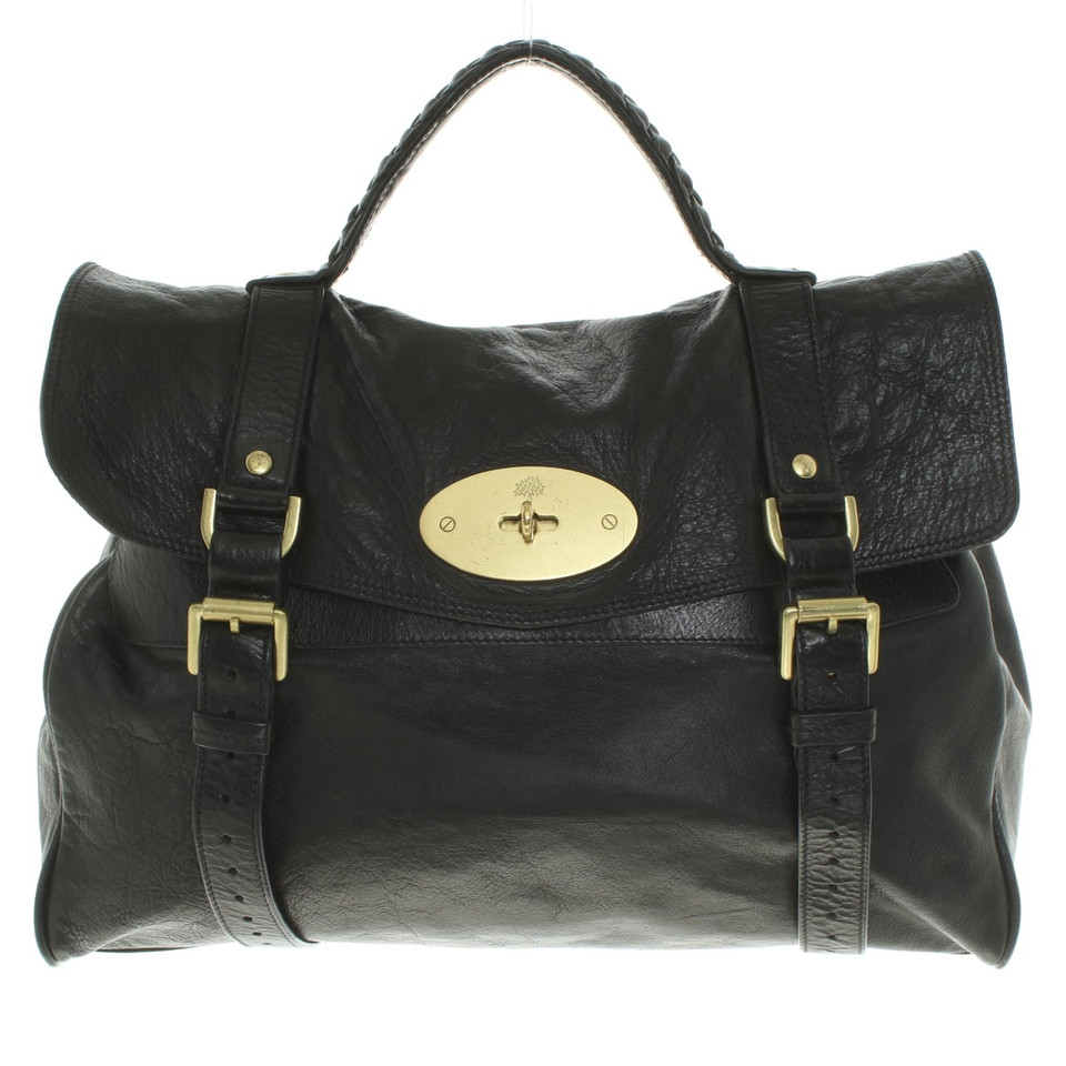 Mulberry "Alexa Bag Oversized" in zwart