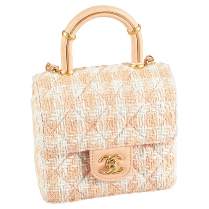 Chanel Top Handle Flap Bag in Cream