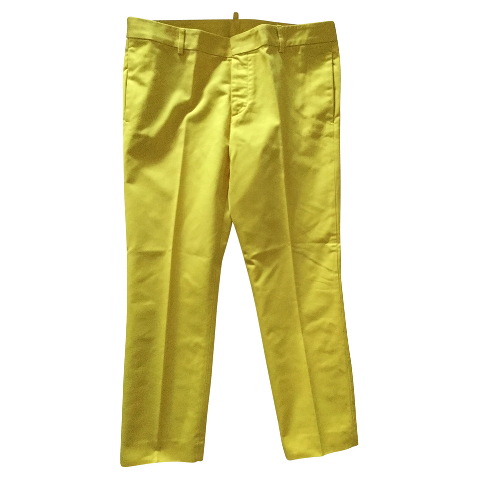 Dsquared2 Paio di Pantaloni in Cotone in Giallo