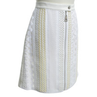 Louis Vuitton White skirt with patterns