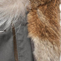 Yves Salomon Jacket/Coat in Khaki