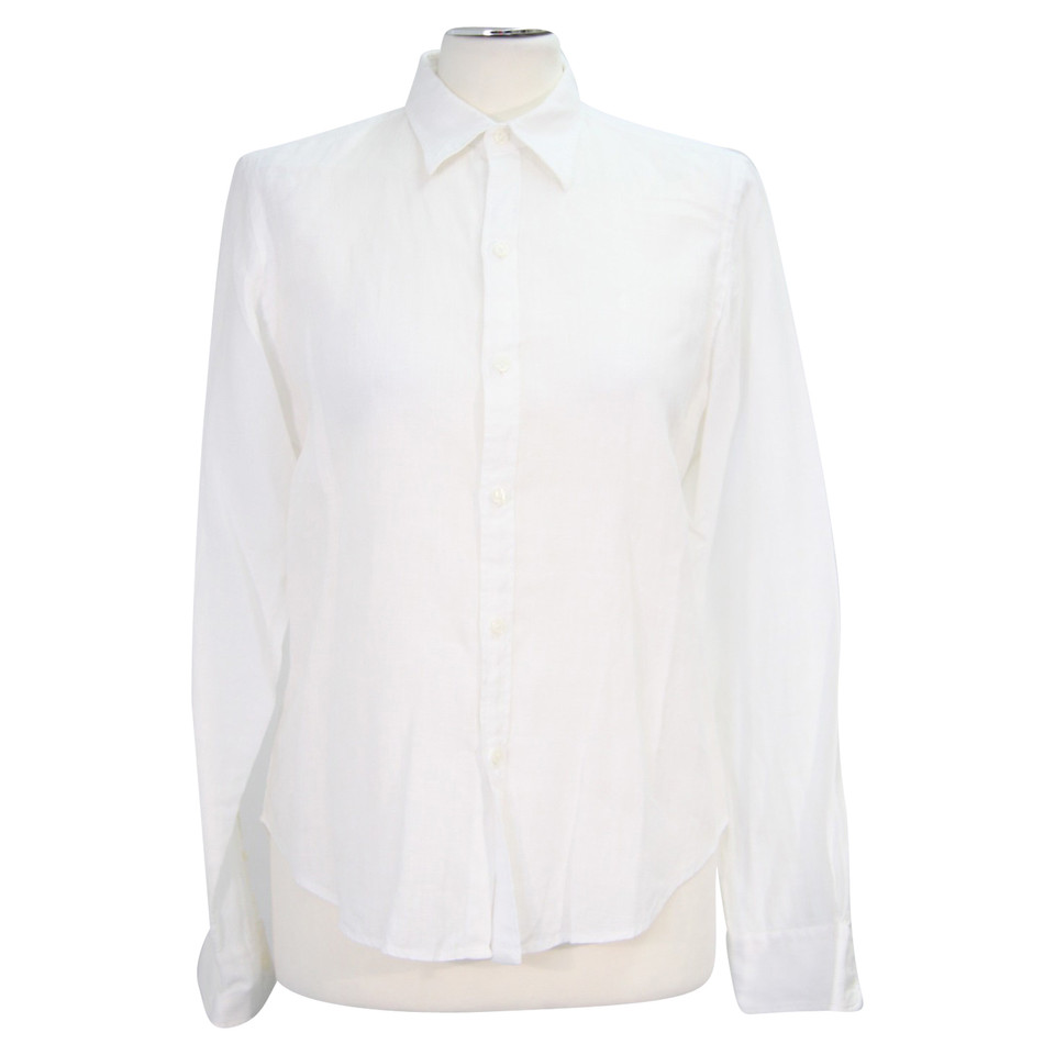 Ralph Lauren blouse en lin blanc