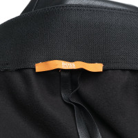 Hugo Boss Pantalon en cuir noir