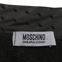 Moschino Kurzarm-Pullover in Grau