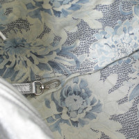 Longchamp Handtasche aus silberfarbenem Leder