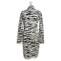 Blumarine Knitted dress with zebra pattern