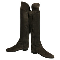 Navyboot Overknee-Stiefel aus Wildleder 