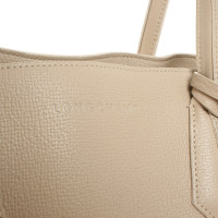 Longchamp Shopper Leather in Beige