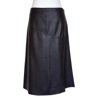 Donna Karan Skirt Leather in Black