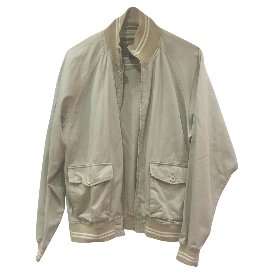 Woolrich Jacke/Mantel aus Baumwolle in Beige