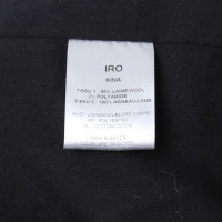 Iro Woll-Jacke in Grau/Schwarz