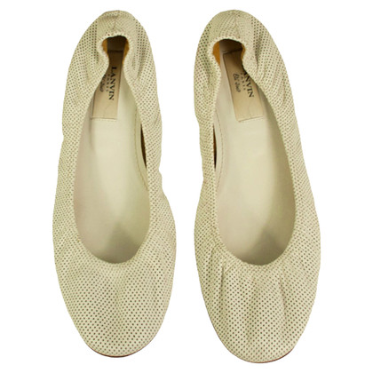 Lanvin Slippers/Ballerinas Leather in White