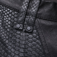 Plein Sud Leather pants in black